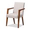 Baxton Studio Glenda Mid-Century Modern Greyish Beige Fabric and Walnut Brown Finished Wood 7-Piece Dining Set 187-7364-10520-Zoro - alternate 2